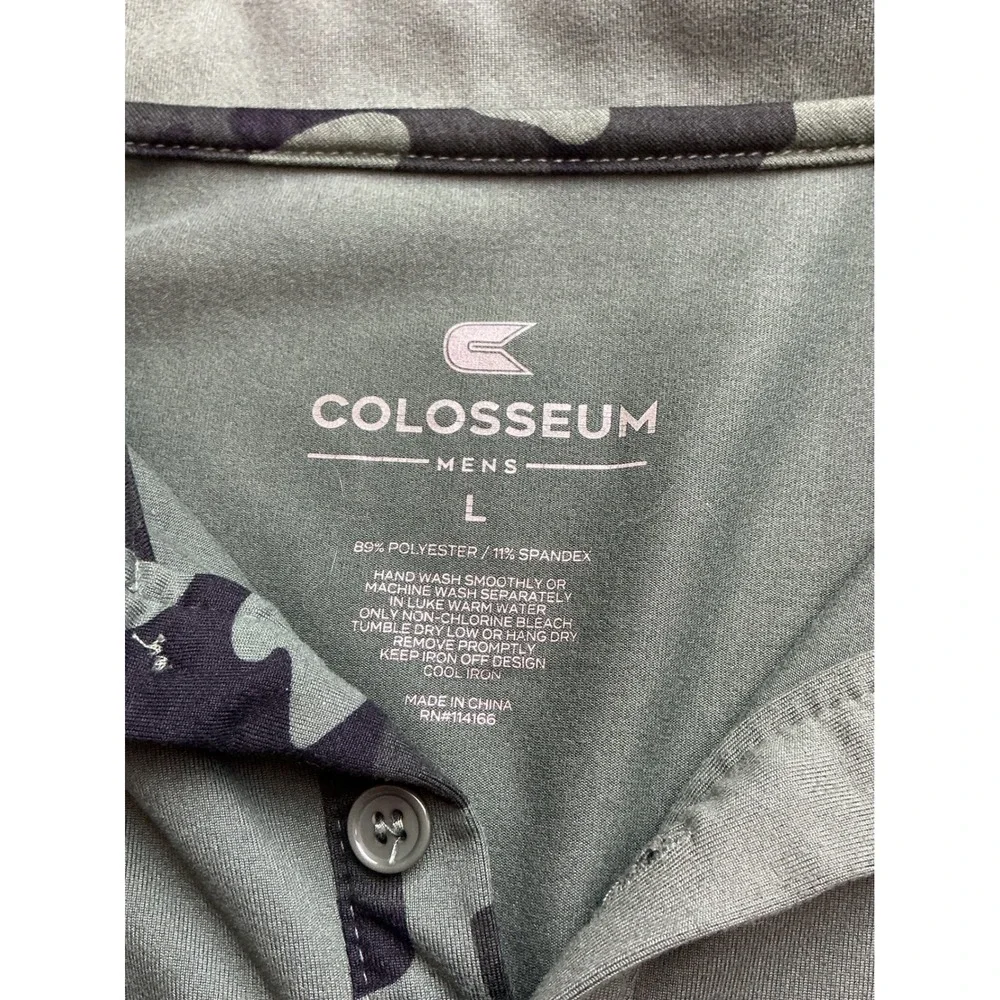Colosseum Iowa‎ Hawkeyes OHT Military Appreciation Polo Shirt Green Mens Large